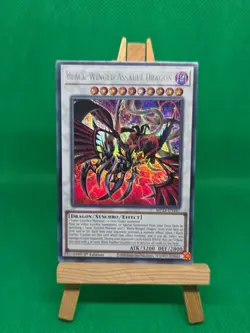 MP23-EN187 Black-Winged Assault Dragon Prismatic Secret Rare 1st Edition YuGiOh - Image 3