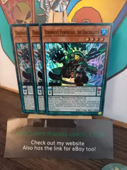 Dinomight Powerload, the Dracoslayer x3 - DABL-EN024 - Super Rare 1st Ed YuGiOh - Image 1