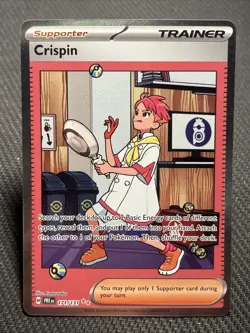 Pokemon TCG Crispin SIR Trainer Prismatic Evolutions Card 171/131 NM - Image 1