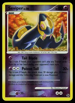 Pokemon Card - Seviper Great Encounters 52/106 Uncommon Reverse Holo - Image 1