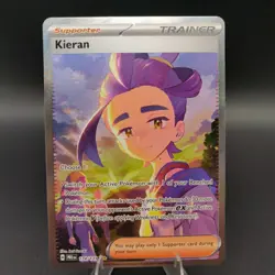 Pokemon TCG Kieran Trainer Prismatic Evolutions Card 174/131 Sir - Image 1