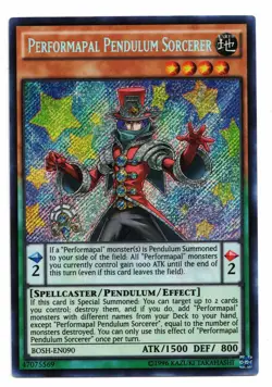 Yu-Gi-Oh Card: Performapal Pendulum Sorcerer BOSH-EN090 Secret Rare! NM - Image 1