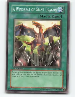 A Wingbeat of Giant Dragon #LOD-044 1st Edition Yugioh Card - Image 1