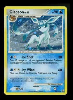 Glaceon 20/100 DP Majestic Dawn 2008 Holo Rare Pokemon Card TCG - Image 1