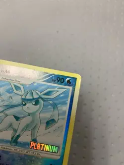 Pokemon Glaceon 20/100 Platinum Stamped Reverse Holo Rare Card ((MP)) - Image 5