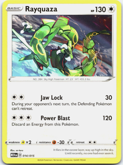 Rayquaza M24 014/015 - Mcdonalds Dragon Discovery 2025 - Pokemon Card - NM - Image 1