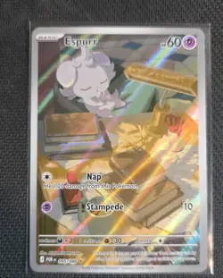 Pokemon TCG Espurr 095/088 2026 Perfect Order Illustration Rare Card - NM - Image 1
