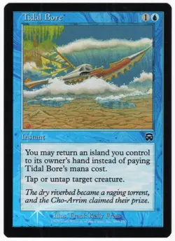 TlDAL Bore 1999 Mercadian Masques FOIL Blue Common Instant MTG NM AZ2 - Image 1