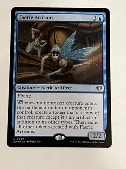 MTG Faerie Artisans CMM Normal Rare 92 NM - Image 1