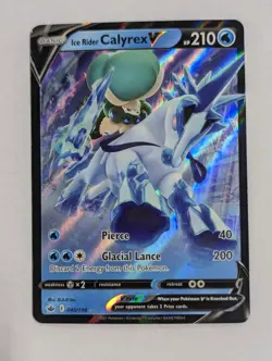 Ice Rider Calyrex V 045/198 Swsh06: Chilling Reign Holo Pokemon TCG NM - Image 1