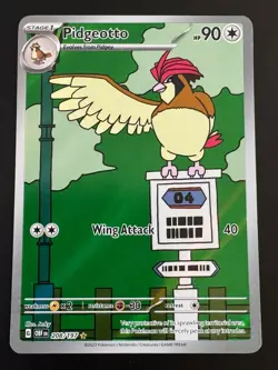 Pokemon Pidgeotto 208/197 OBF EN Rare Regular Card 90HP English - Image 1