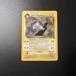 Pokemon PACK FRESH Dark Magneton 28/82 Team Rocket 1999-2000 Rare Non Holo WOTC - Image 1