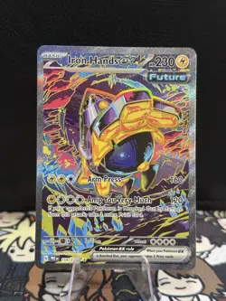Pokemon TCG: SV Prismatic Evolutions - Iron Hands ex SIR 154/131 - NM+ - Image 1