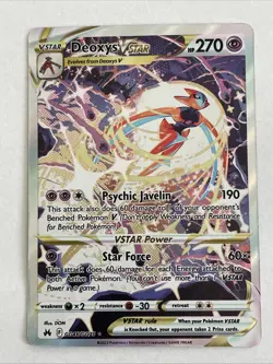 Pokemon TCG Deoxys VSTAR GG46/GG70 Crown Zenith Galarian Gallery Holo Ultra Rare - Image 1