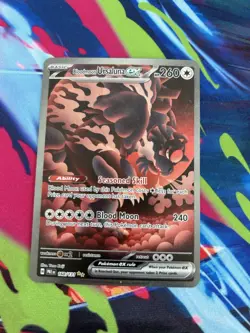 Bloodmoon Ursaluna EX 168/131 Prismatic Evolutions SIR NM Pokemon TCG - Image 1