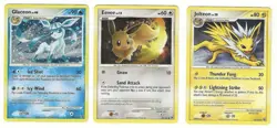 Pokemon TCG - Glaceon 20/100 - Jolteon 23/100 - Eevee 63/100 - Majestic Dawn - Image 1