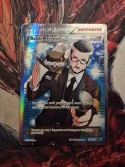 Pokemon TCG - Battle Reporter Full Art Trainer 109/111 XY Furious Fists - MP/HP - Image 1