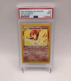 2002 Pokemon Light Flareon NEO Destiny 46 1st Edition PSA 9 - Image 1