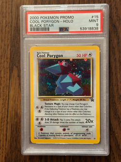 Pokemon Black Star Promo Cool Porygon #15 PSA9 MINT PSA # 53918838 - Image 1