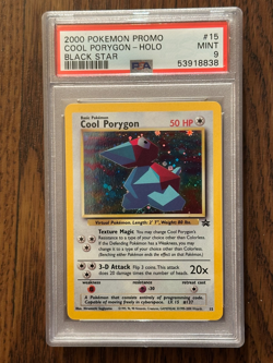 Pokemon Black Star Promo Cool Porygon #15 PSA9 MINT PSA # 53918838 - Image 3