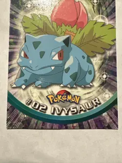 1999 Topps Pokemon Series 1 TV Animation IVYSAUR #02 Black Label EX - Image 4
