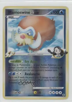 Mamoswine Reverse Foil Pokemon Platinum Rising Rivals #27 2009 - Image 1