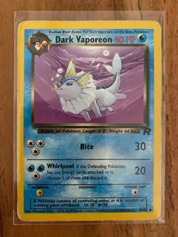 Pokemon · Dark Vaporeon · Team Rocket · 45/82 · Englisch · 2000 · Karte · TR 45 - Image 1