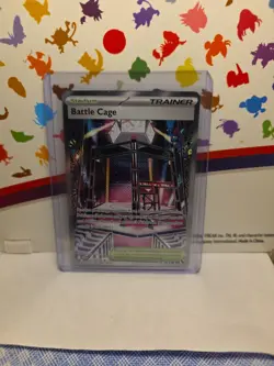 Pokemon TCG Battle Cage 116/094 Ultra Rare Holo Trainer Me02: Phantasmal Flames - Image 1