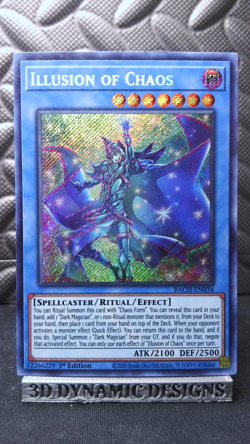| Yugioh Illusion of Chaos BACH-EN034 1st Secret Rare Battle Of Chaos LP 🔥 | - Image 1