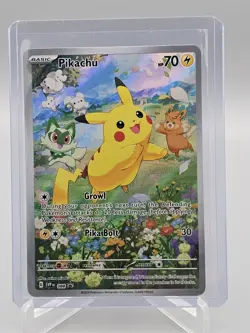 2024 Pokemon Pikachu SVP 088 Black Star Promo Paldea Adventure Chest Full Art NM - Image 1