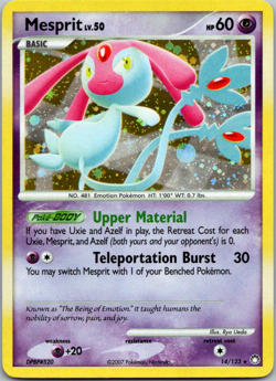 Mesprit - 14/123 - Pokemon Mysterious Treasures Holo Card LP - Image 1