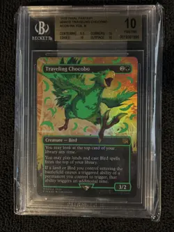 Neon Ink Green Traveling Chocobo #0551d Final Fantasy Magic The Gathering - Image 1