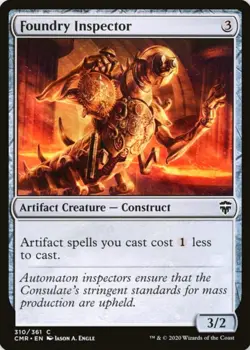 X 1 Foundry Inspector NM-M Commander Legends 310 MTG Magic The Gathering - Image 1