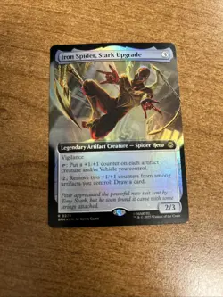 Iron Spider, Stark Upgrade (Extended Art) Marvel's Spider-Man Foil NM-M Unplayed - Image 1