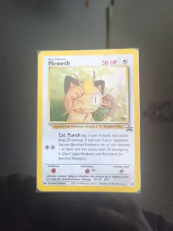 Carte pokemon Meowth Promo 10 black star eng . - Image 1