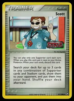 Pokemon Card - Scott Power Keepers 81/108 Uncommon Reverse Holo Stamped - Image 1