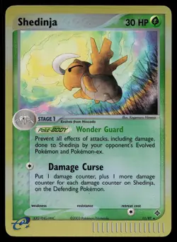 Pokemon Card - Shedinja Dragon 11/97 Holo Reverse Holo Rare - Image 1