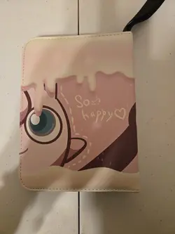 Pokemon Trading Card Holder Zipper Binder Book Holds 440 Cards Dbl Sided Jiggly - Image 2