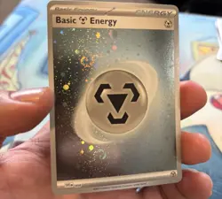 Pokemon TCG 151 Steel Holo Energy HD Double Swirl Galaxy Cosmo Foil 008 NM/M - Image 1