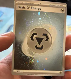 Pokemon TCG 151 Steel Holo Energy HD Double Swirl Galaxy Cosmo Foil 008 NM/M - Image 3