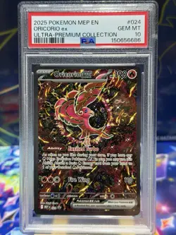 2025 POKEMON MEGA CHARIZARD X EX ULTRA-PREMIUM COLLECTION ORICORIO EX PSA 10 - Image 1