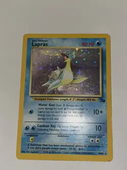 Pokemon TCG Lapras Fossil 10/62 Holo Unlimited Holo Rare - Image 2
