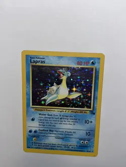 Pokemon TCG Lapras Fossil 10/62 Holo Unlimited Holo Rare - Image 5