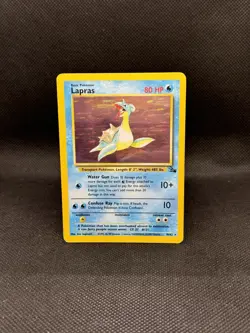 Lapras Holo 10/62 Fossil Holo WotC Pokemon TCG - Image 1