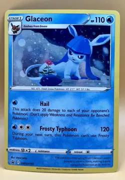 Glaceon SWSH192 – Black Star Promo (Cosmos Swirl) - LP - 2022 Pokemon TCG - Image 1