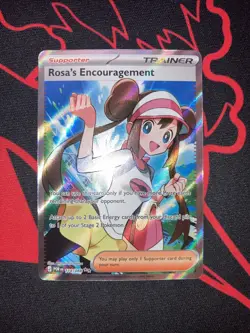 Rosa's Encouragement 114/088 Perfect Order Holo Ultra Rare Pokemon English POR - Image 2
