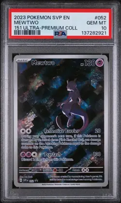 PSA 10 Mewtwo 151 Ultra Premium Collection 2023 #52 Black Star Promo Pokemon - Image 1
