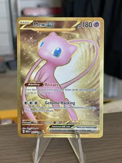 Pokemon Mew ex 205/165 Sv: Scarlet & Violet 151 Hyper Rare Gold NM - Image 1