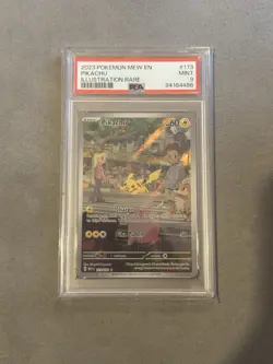 Pokemon TCG Pikachu Scarlet & Violet-151 173/165 Holo Illustration Rare PSA 9 - Image 1