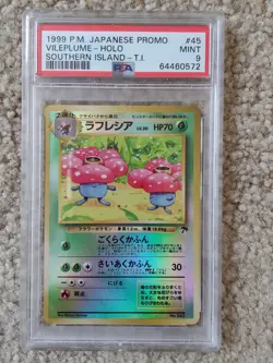 Pokemon 1999 JAPANESE SOUTHERN ISLAND PROMO VILEPLUME REVERSE HOLO-FOIL PSA MT 9 - Image 1